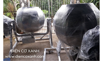 Bồn trộn nguyên liệu đồng đều, nhanh chóng- Điện Cơ Xanh