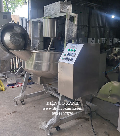 Chảo nổ bắp, xào bắp tự động