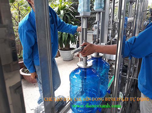 Chế tạo dây chuyền chiết rót theo yêu cầu - Điện Cơ Xanh