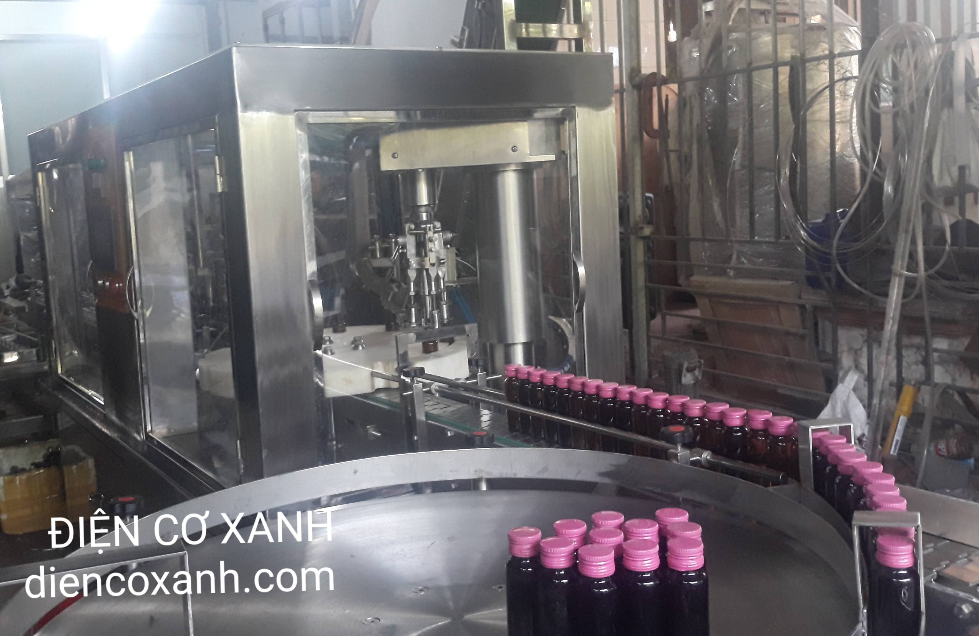 MÁY CHIẾT RÓT, REN NẮP CHAI DƯỢC LIỆU TỰ ĐỘNG