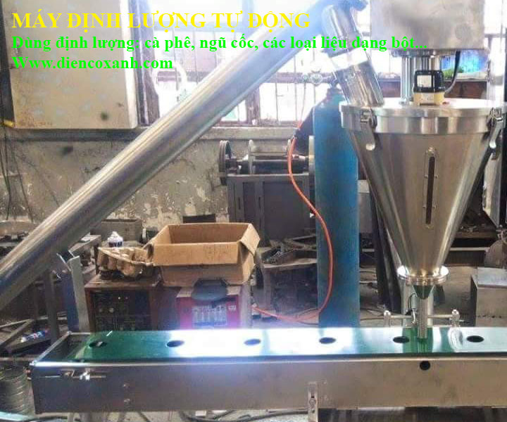 Máy định lượng bột gia vị vào túi tự động - Điện Cơ Xanh