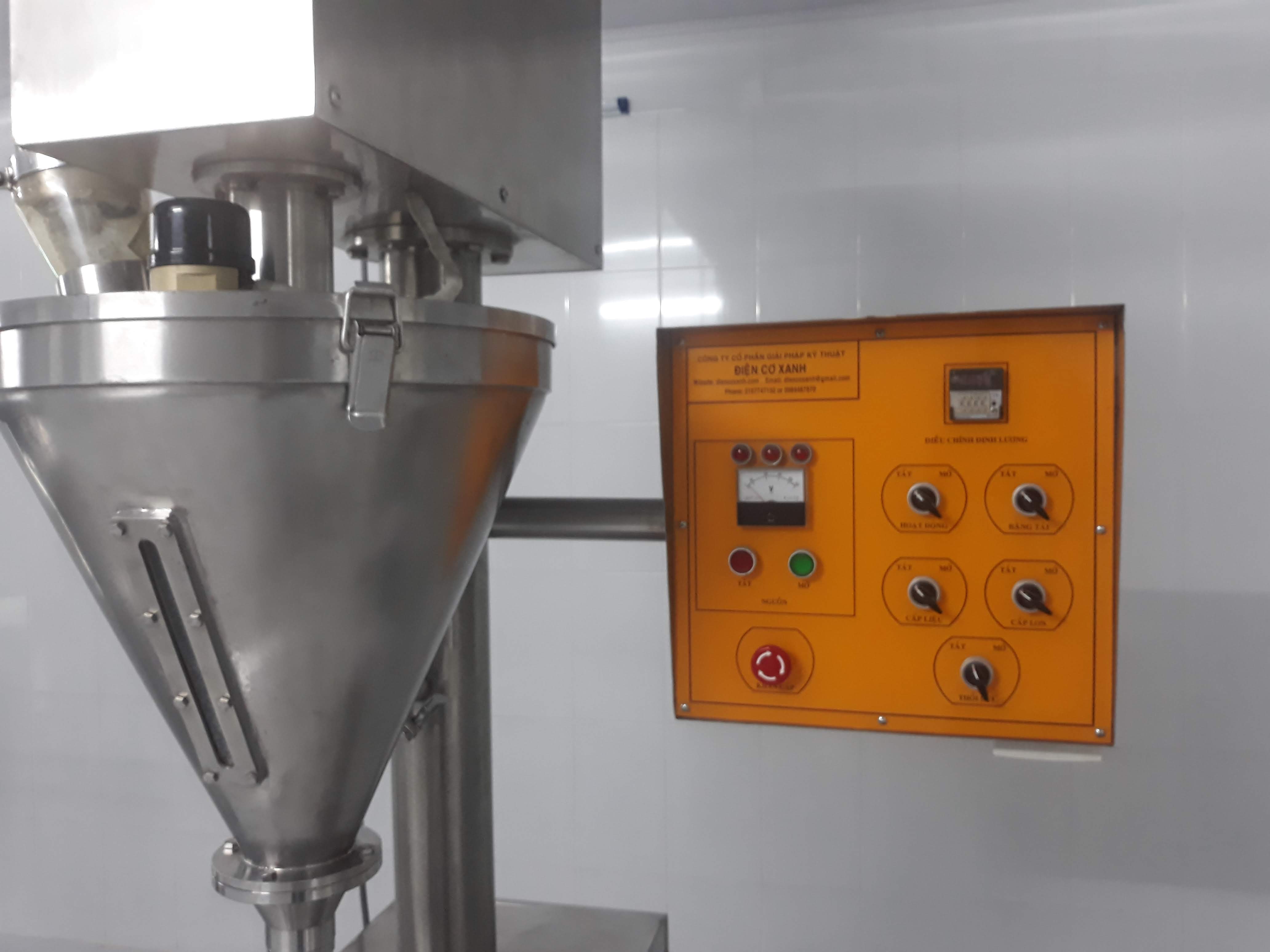 Máy định lượng chiết rót bột gia vị - Điện Cơ Xanh