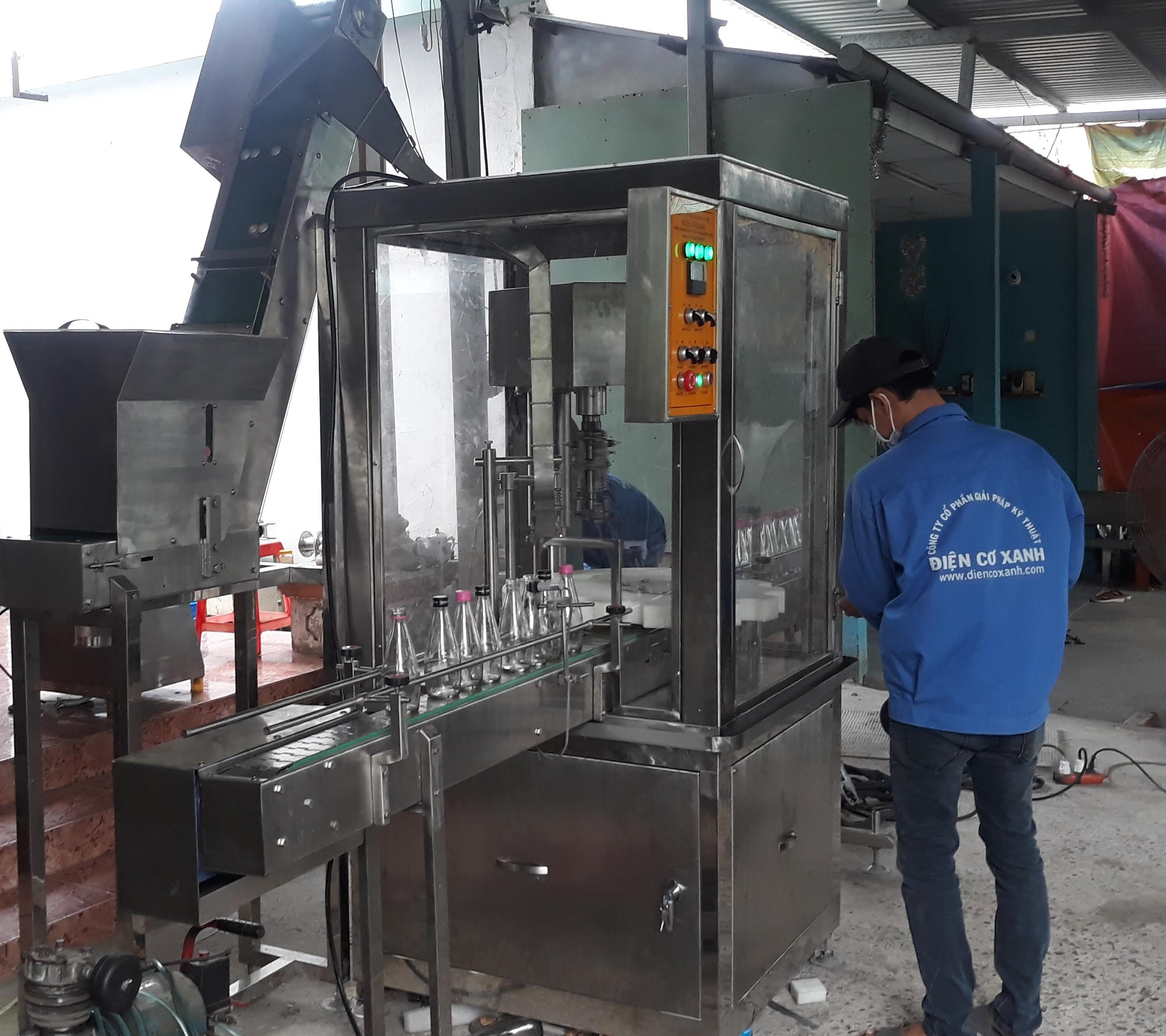 MÁY REN NẮP CHAI TỰ ĐỘNG