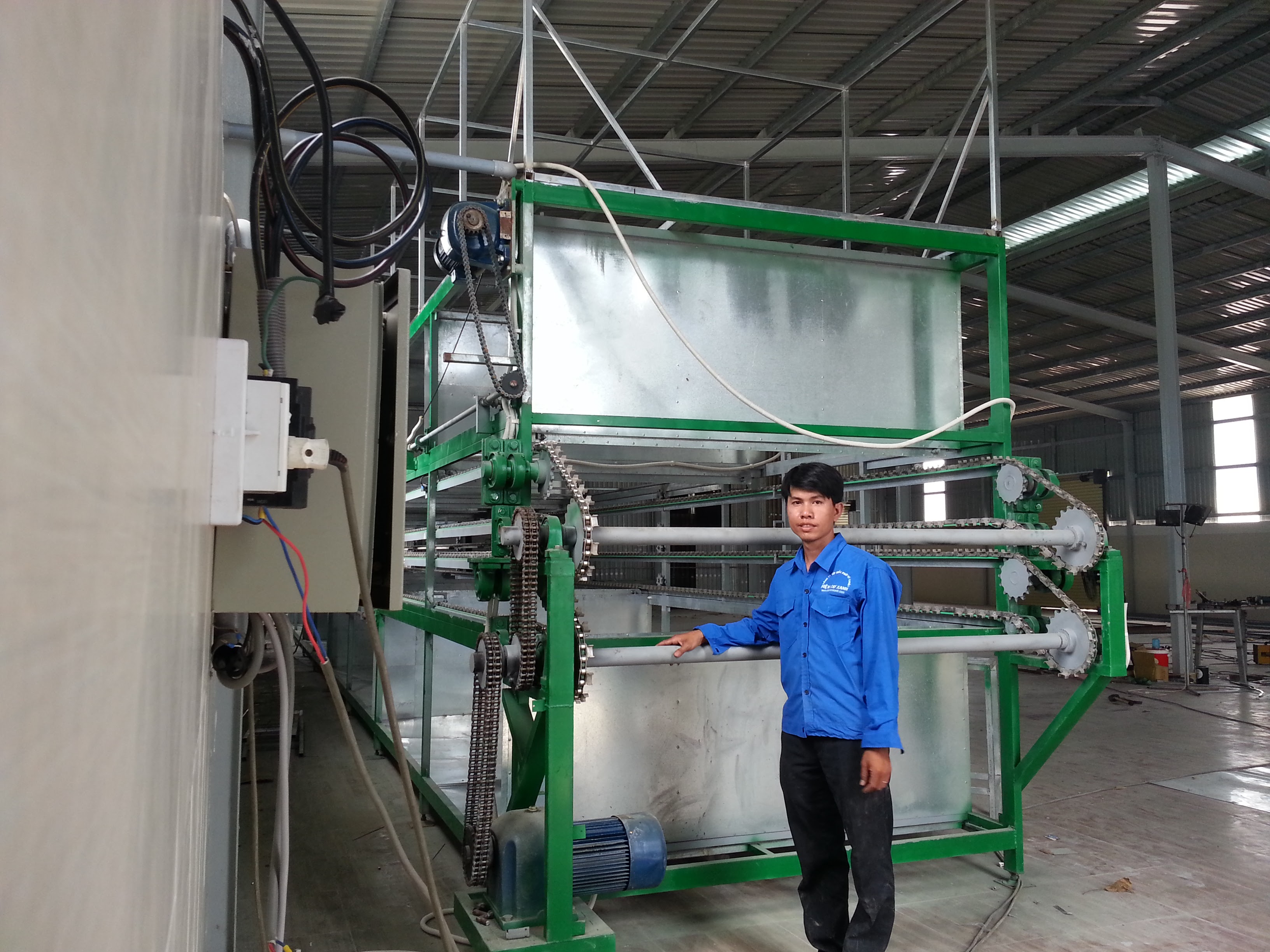 Máy sấy bún khô tự động - Điện Cơ Xanh