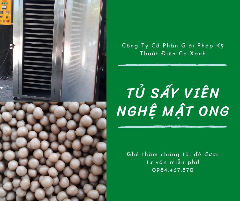 Máy sấy viên nghệ mật ong hiệu quả cao - ĐIỆN CƠ XANH