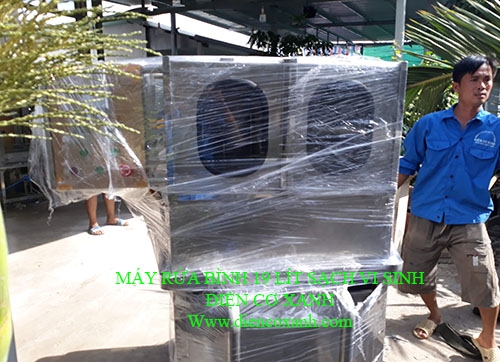 Máy súc rửa bình 19 lít sạch vi sinh - Điện Cơ Xanh 
