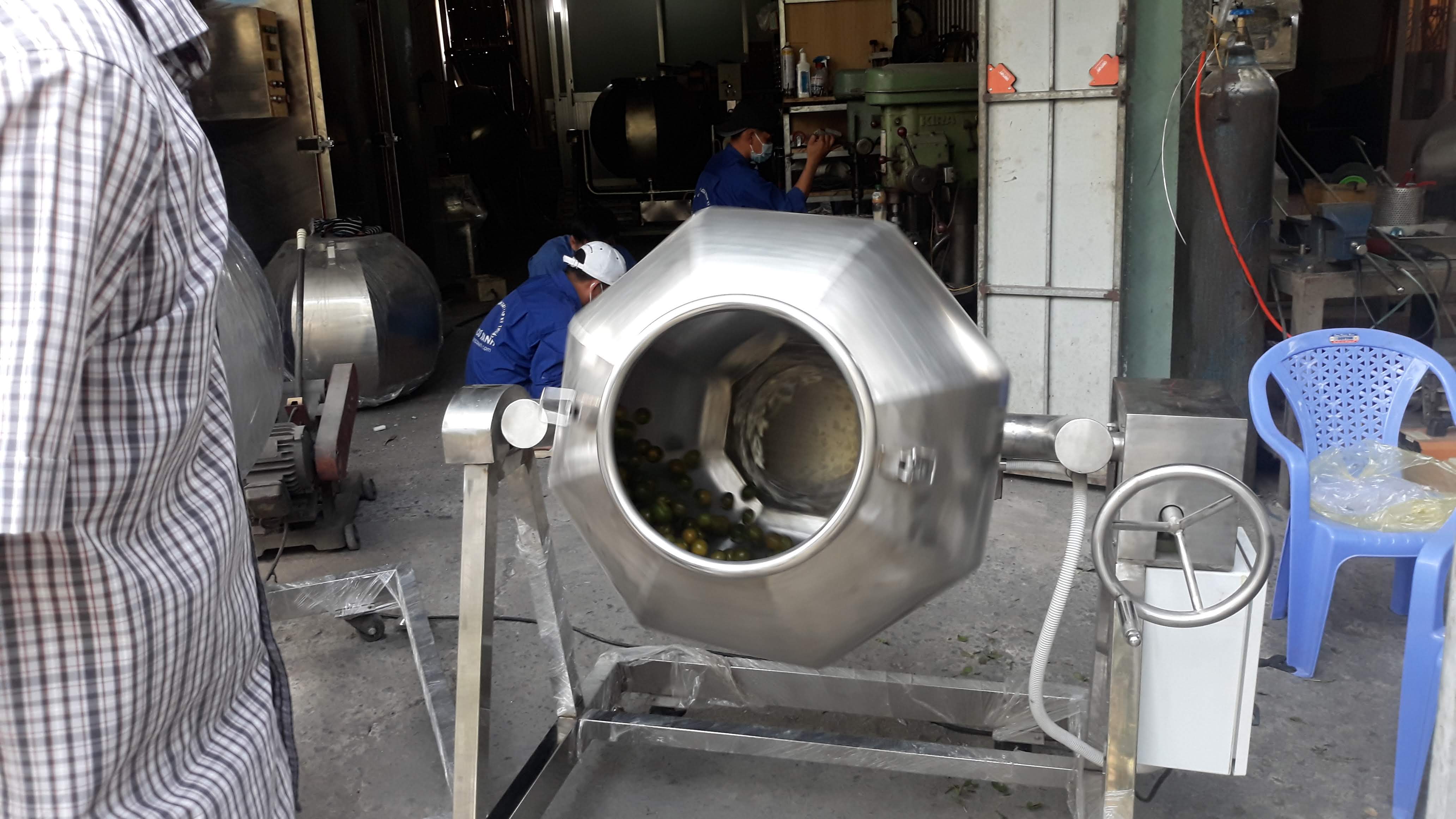 Máy trộn bột khô dạng lồng quay - Loại chịu tải 30 kg