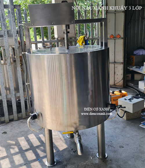 Nồi nấu cánh khuấy 3 lớp 400lit