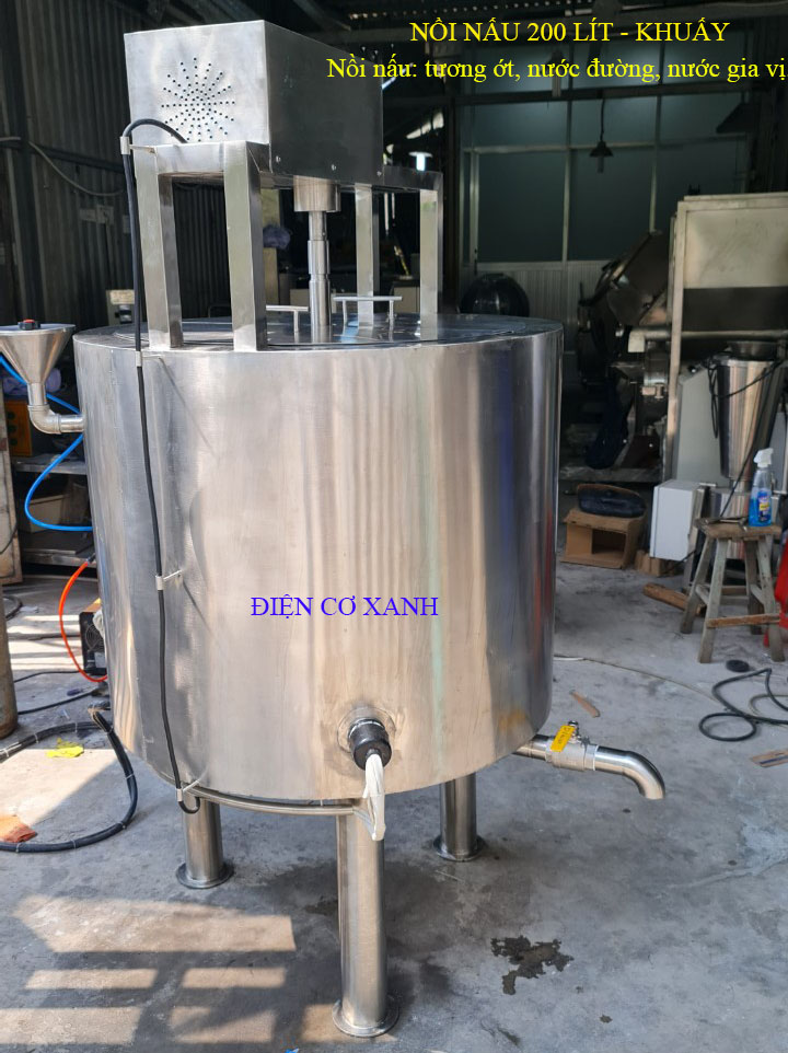 Nồi nấu nước lẩu 200 lít