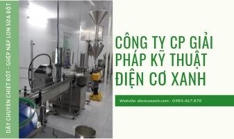Chế tạo dây chuyền chiết rót - ghép nắp lon sữa bột
