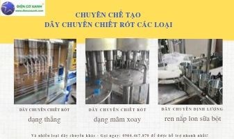 Chuyên sửa chữa dây chuyền chiết rót các loại - Điện Cơ Xanh